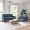 Sofa Sofos komplektas 2 vnt. Mėlyna Poliesteris