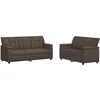 Sofa Sofos komplektas 2 vnt. Pilka Dirbtinė oda