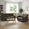 Sofa Sofos komplektas 2 vnt. Pilka Dirbtinė oda