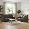 Sofa Sofos komplektas 2 vnt. Pilka Dirbtinė oda