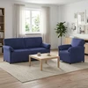 Sofa Sofos komplektas 2 vnt. Policijos mėlyna Aksomas