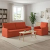 Sofa Sofos komplektas 2 vnt. Raudona oranžinė Kordūrinis audinys