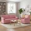 Sofa Sofos komplektas 2 vnt. Rožinė Aksomas
