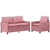 Sofa Sofos komplektas 2 vnt. Rožinė Aksomas