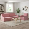 Sofa Sofos komplektas 2 vnt. Rožinė Aksomas