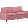 Sofa Sofos komplektas 2 vnt. Rožinė Aksomas