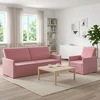 Sofa Sofos komplektas 2 vnt. Rožinė Aksomas