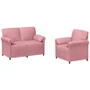 Sofa Sofos komplektas 2 vnt. Rožinė Aksomas