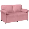 Sofa Sofos komplektas 2 vnt. Rožinė Aksomas
