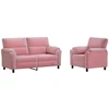 Sofa Sofos komplektas 2 vnt. 3 vietos Rožinė 174 x 85 x 93 cm