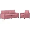 Sofa Sofos komplektas 2 vnt. Rožinė Aksomas