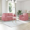 Sofa Sofos komplektas 2 vnt. Rožinė Aksomas