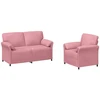 Sofa Sofos komplektas 2 vnt. Rožinė Aksomas