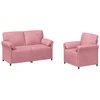 Sofa Sofos komplektas 2 vnt. Rožinė Aksomas