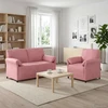 Sofa Sofos komplektas 2 vnt. Rožinė Aksomas