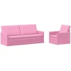 Sofa Sofos komplektas 2 vnt. Rožinė Audinys