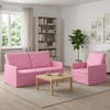 Sofa Sofos komplektas 2 vnt. Rožinė Audinys