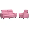 Sofa Sofos komplektas 2 vnt. Rožinė Audinys