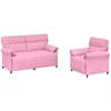 Sofa Sofos komplektas 2 vnt. Rožinė Audinys