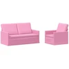 Sofa Sofos komplektas 2 vnt. Rožinė Audinys