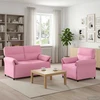 Sofa Sofos komplektas 2 vnt. Rožinė Audinys