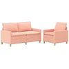 Sofa Sofos komplektas 2 vnt. Rožinė Audinys