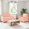 Sofa Sofos komplektas 2 vnt. Rožinė Audinys