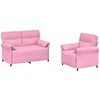 Sofa Sofos komplektas 2 vnt. Rožinė Audinys