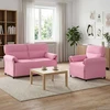 Sofa Sofos komplektas 2 vnt. Rožinė Audinys