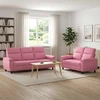 Sofa Sofos komplektas 2 vnt. Rožinė Audinys