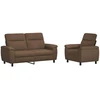 Sofa Sofos komplektas 2 vnt. Ruda Audinys