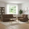 Sofa Sofos komplektas 2 vnt. Ruda Audinys