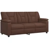 Sofa Sofos komplektas 2 vnt. Ruda Dirbtinė oda