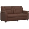 Sofa Sofos komplektas 2 vnt. Ruda Dirbtinė oda