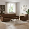 Sofa Sofos komplektas 2 vnt. Ruda Dirbtinė zomša
