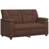 Sofa Sofos komplektas 2 vnt. Ruda Dirbtinė oda