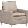 Sofa Sofos komplektas 2 vnt. Smėlio Poliesteris