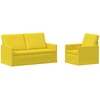 Sofa Sofos komplektas 2 vnt. Šviesi geltona Audinys