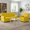 Sofa Sofos komplektas 2 vnt. Šviesi geltona Audinys