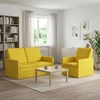 Sofa Sofos komplektas 2 vnt. Šviesi geltona Audinys