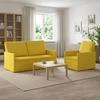 Sofa Sofos komplektas 2 vnt. Šviesi geltona Audinys