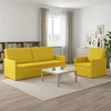 Sofa Sofos komplektas 2 vnt. Šviesi geltona Audinys