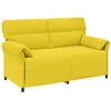 Sofa Sofos komplektas 2 vnt. Šviesi geltona Audinys