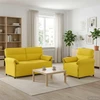 Sofa Sofos komplektas 2 vnt. Šviesi geltona Audinys