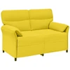 Sofa Sofos komplektas 2 vnt. Šviesi geltona Audinys