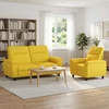 Sofa Sofos komplektas 2 vnt. Šviesi geltona Audinys