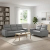 Sofa Sofos komplektas 2 vnt. Šviesiai pilka Audinys
