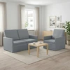 Sofa Sofos komplektas 2 vnt. Šviesiai pilka Audinys
