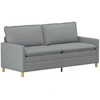 Sofa Sofos komplektas 2 vnt. Šviesiai pilka Audinys