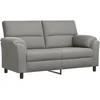 Sofa Sofos komplektas 2 vnt. Šviesiai pilka Aksomas